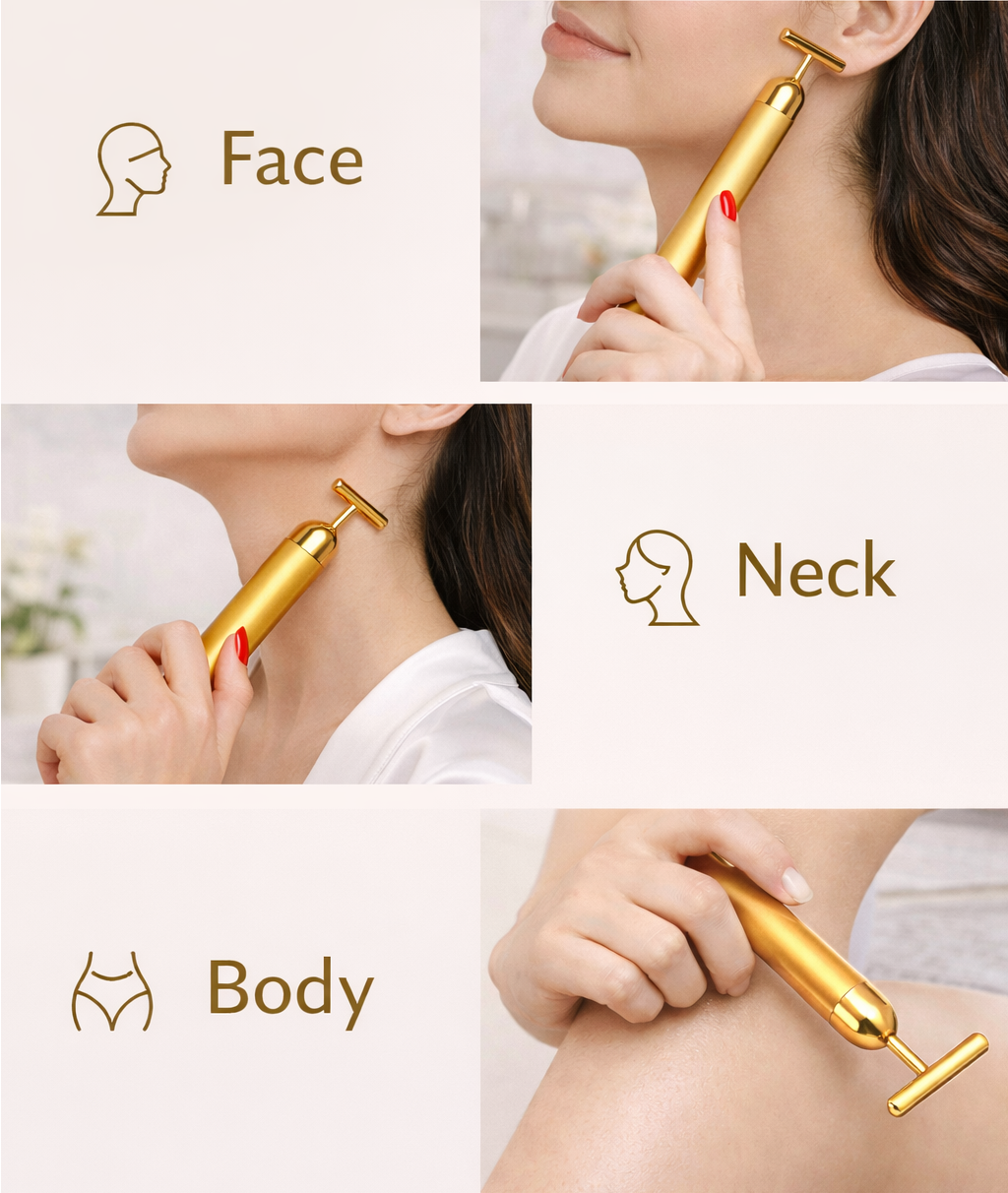 Golden Glow Facial Massager